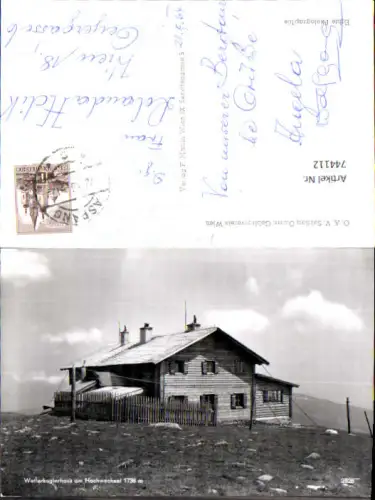 744112 Foto AK Wetterkoglerhaus a. Hochwechsel Mönichwald