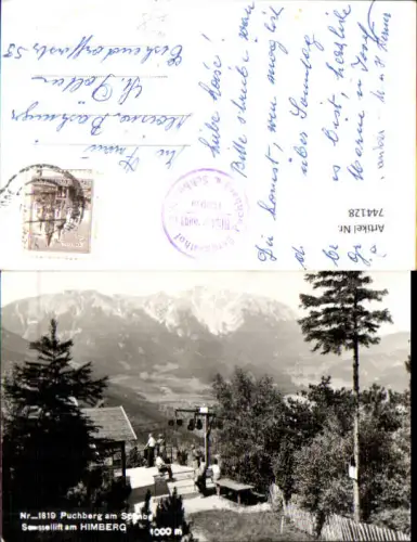 744128 Foto AK Puchberg a. Schneeberg Sesselift a. Himberg