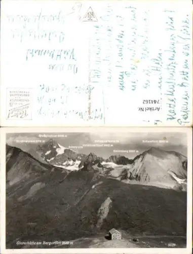 744162 Foto AK Glorerhütte a. Bergertörl Heiligenblut am Großglockner
