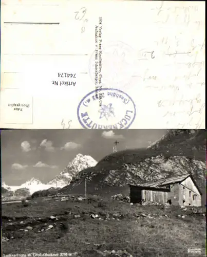 744174 Foto AK Lucknerhütte m. Großglockner Kals a. Glockner