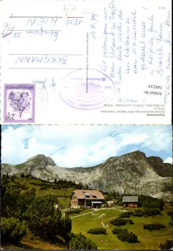 744214 Hochschwab Sonnschienhütte m. Ebenstein u. Polster Tragöß-Sankt Katharein