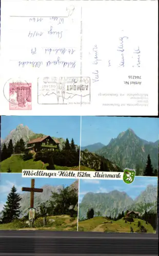 744216 Mehrbild AK Johnsbach Mödlingerhütte m. Reichenstein Ödstein Heldenkreuz