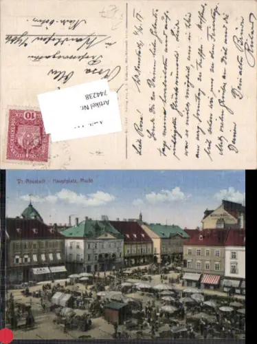 744238 Wiener Neustadt Hauptplatz n. Waidhofen an der Ybbs