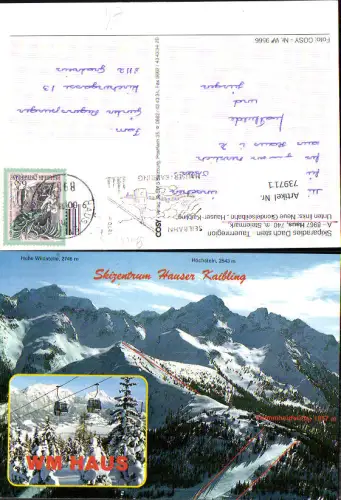739711 Mehrbild AK Haus im Ennstal WM Haus Hauser Kaibling Krummholzhütte Seilbahn Gondel