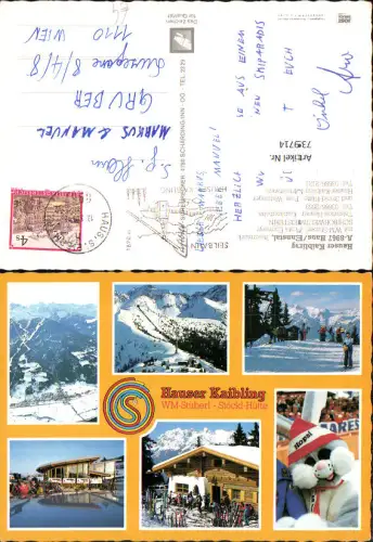 739714 Mehrbild AK Haus im Ennstal Hauser Kaibling WM-Stüberl Stöckl-Hütte Wintersport Hopsi