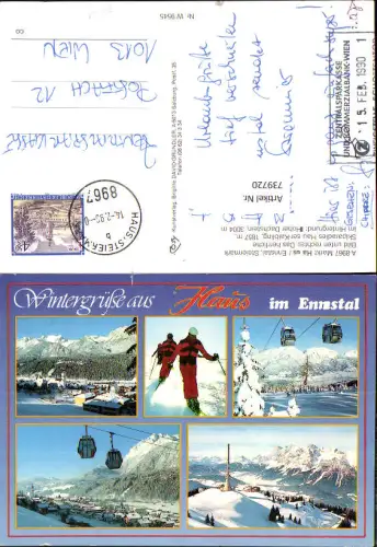 739720 Mehrbild AK Haus im Ennstal Hauser Kaibling Wintersport Seilbahn Gondel