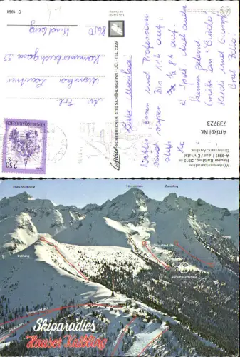 739723 Haus im Ennstal Hauser Kaibling Skiparadies Wintersport Knappl-Abfahrt Gondelbahn Lagekarte