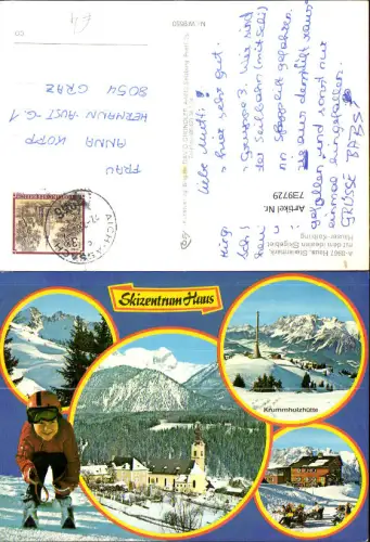 739729 Mehrbild AK Haus im Ennstal Hauser Kaibling Krummholzhütte Wintersport Sendemast