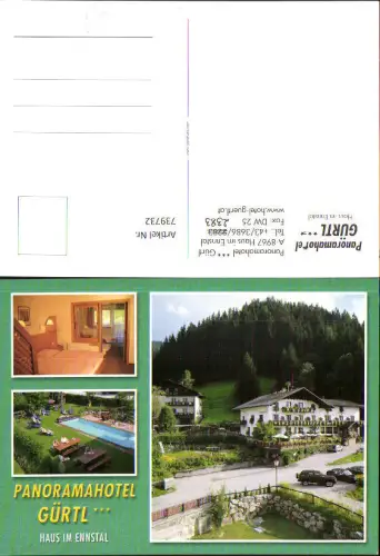 739732 Mehrbild AK Haus im Ennstal Panoramahotel Gürtl Zimmer Schwimmbad