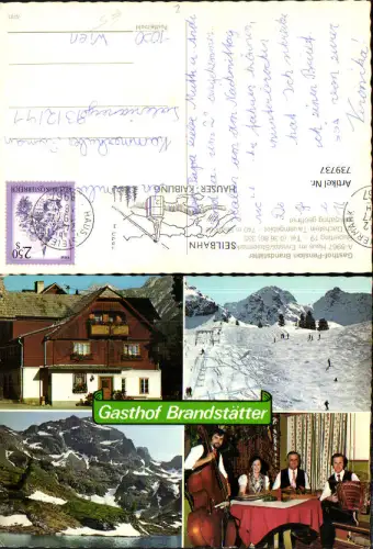 739737 Mehrbild AK Haus im Ennstal Gasthof Brandstätter Wintersport Musik