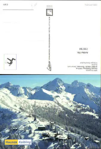 739738 Luftbild Haus im Ennstal Hauser Kaibling Sendemast Wintersport