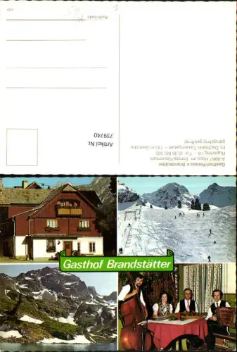 739740 Mehrbild AK Haus im Ennstal Gasthof Brandstätter Wintersport Musik