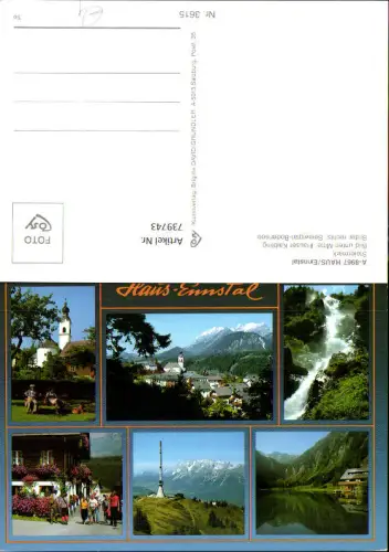 739743 Mehrbild AK Haus im Ennstal Hauser Kaibling Seewigtal-Bodensee Wasserfall Sendemast