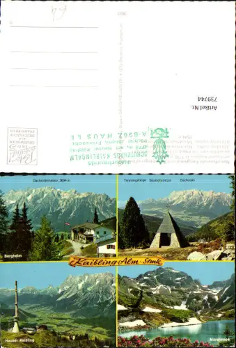 739744 Mehrbild AK Haus im Ennstal Kaibling-Alm Bergheim Sendemast Maralmsee