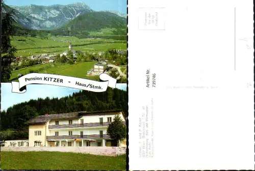 739746 Mehrbild AK Haus im Ennstal Pension Kitzer
