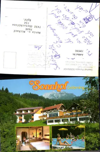 739781 Mehrbild AK Gröbming Sonnhof Zimmer Schwimmbad Frau Bikini