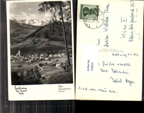 739814 Foto AK Gröbming geg. d. Tauern pub Foto Baumgartner Liezen