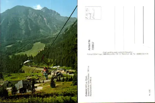 739817 Präbichl Vordernberg Sessellift a. d. Polster Reichenstein
