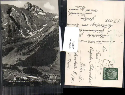 739821 Foto AK Präbichl Vordernberg Prebichl m. Grübl u. Reichenstein pub Karl Krall