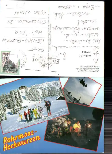 739961 Rohrmoos Schladming Mondscheinrodeln v. d. Hochwurzen Wintersport