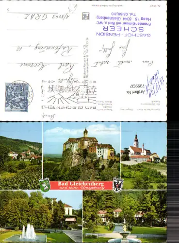 739997 Mehrbild AK Bad Gleichenberg Kurpark Riegersburg Kurmittelhaus Brunnen