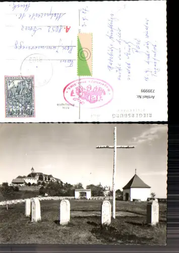 739999 Foto AK Riegersburg Ansicht Kreuz Friedhof Kapelle