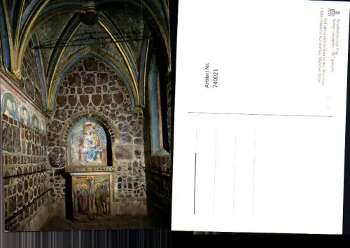 740021 Burg Karlstein b. Prag Praha Kathrinenkapelle Altar Religion
