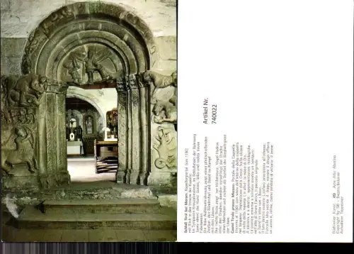 740022 Foto AK Schloss Tirol b. Meran Kapellenportal Castel Tirolo Merano Kapelle Religion