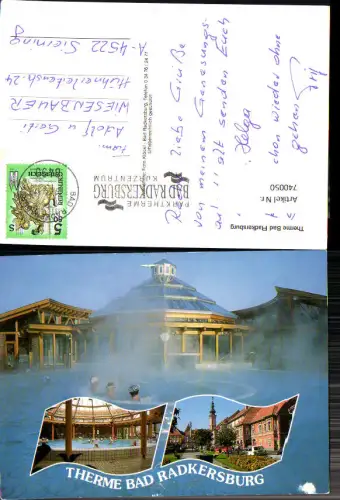 740050 Mehrbild AK Bad Radkersburg Therme Schwimmbad Stadtplatz