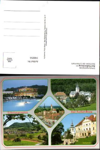 740056 Mehrbild AK Bad Radkersburg Kirche Halbenrain Tieschen Thermalbad