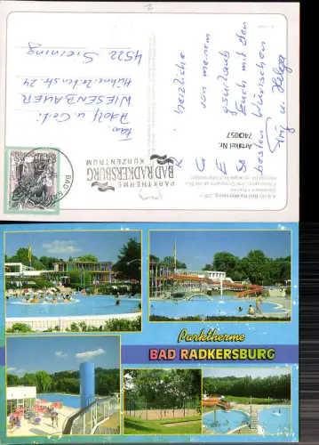 740057 Mehrbild AK Bad Radkersburg Parktherme Schwimmbad Tennis