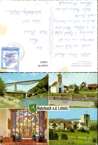 740061 Rohrbach a. d. Lafnitz Brücke Kirche Inneres Dorfpartie