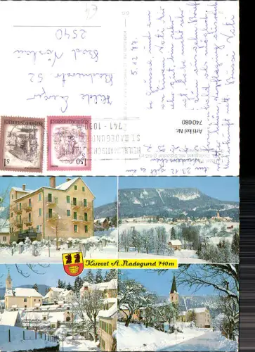 740080 Mehrbild AK St Radegund bei Graz mit Schöckel Kalvarienberg im Winter