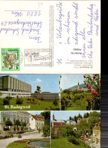740082 Mehrbild AK St Radegund bei Graz Dorfpartie mit Brunnen Kirche