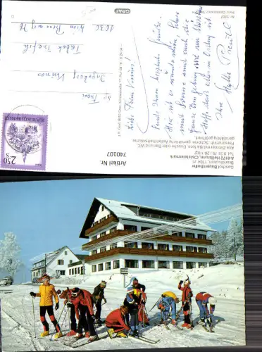 740107 Heilbrunn Anger Gasthof Bauernhofer im Winter Ski Wintersport
