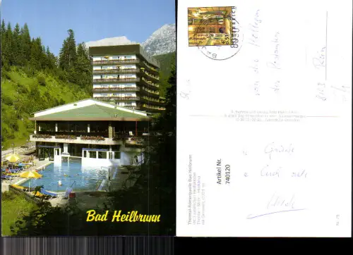 740120 Heilbrunn Anger Bad Heilbrunn Therme mit Grimming Schwimmbad