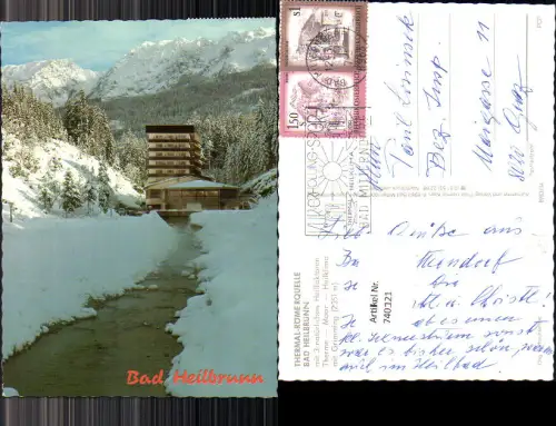 740120 Heilbrunn Anger Bad Heilbrunn Therme mit Grimming Schwimmbad im Winter