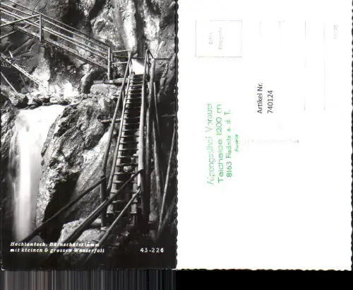 740124 Foto AK Hochlantsch Bärnschützklamm Wasserfall Mixnitz Pernegg a. d. Mur