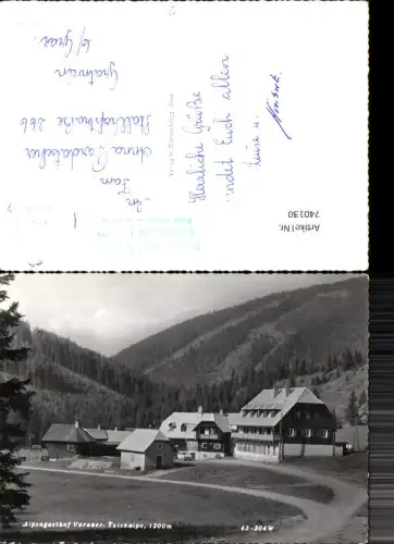 740130 Foto AK Fladnitz an der Teichalm Alpengasthof Vorauer Teichwirt