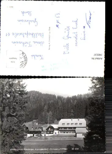 740137 Foto AK Fladnitz an der Teichalm Hochlantsch-Teichalpe Alpengasthof Vorauer
