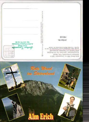 740138 Mehrbild AK Fladnitz an der Teichalm Alm Erich Musik Rote Wand im Steierland Klettern Bergsteigen