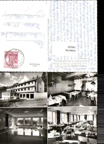 740145 Mehrbild Foto AK Fladnitz an der Teichalm Gasthof Pension Stonnerhaus Hallenbad Speisesaal