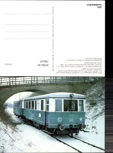 740147 DFS Diesel-Triebwagen Eisenbahn Dampfbahn Fränkische Schweiz Transport
