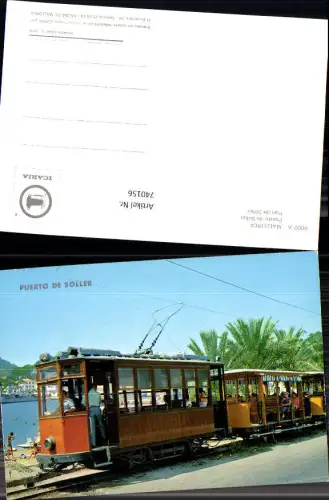 740156 Mallorca Puerto de Soller Port de Soller Eisenbahn Spain Transport