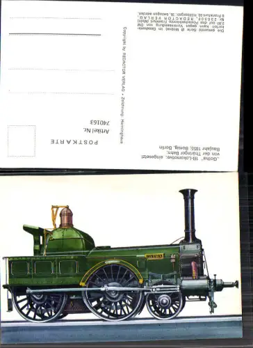 740163 Gotha 1B-Lokomotive Thüringer Bahn Borsig Berlin Lokomotive Eisenbahn Transport