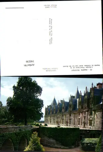 740236 Foto AK Josselin Morbihan L Ancien Pont-Levis et al facade du Chateau Schloss France