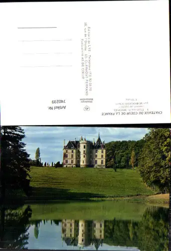 740239 Chateau du Coeur de la France Chateau de Maupas par Morogues Cher L Etang Schloss
