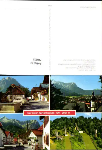 740275 Mehrbild AK Garmisch-Partenkirchen Ansichten