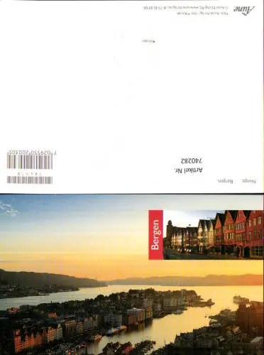 740282 Norge Bergen Norway Küste Hafen Schiffe