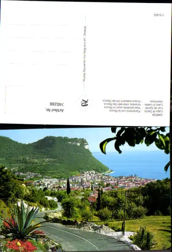 740288 Garda Lago di Garda Panorama con la Rocca Gardasee Italy